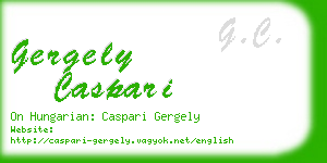 gergely caspari business card